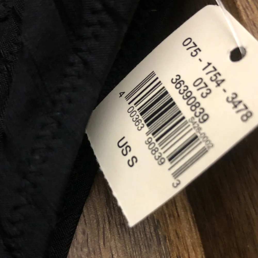 aerie Black Ribbed Bikini Bottom - Picture 3 of 5